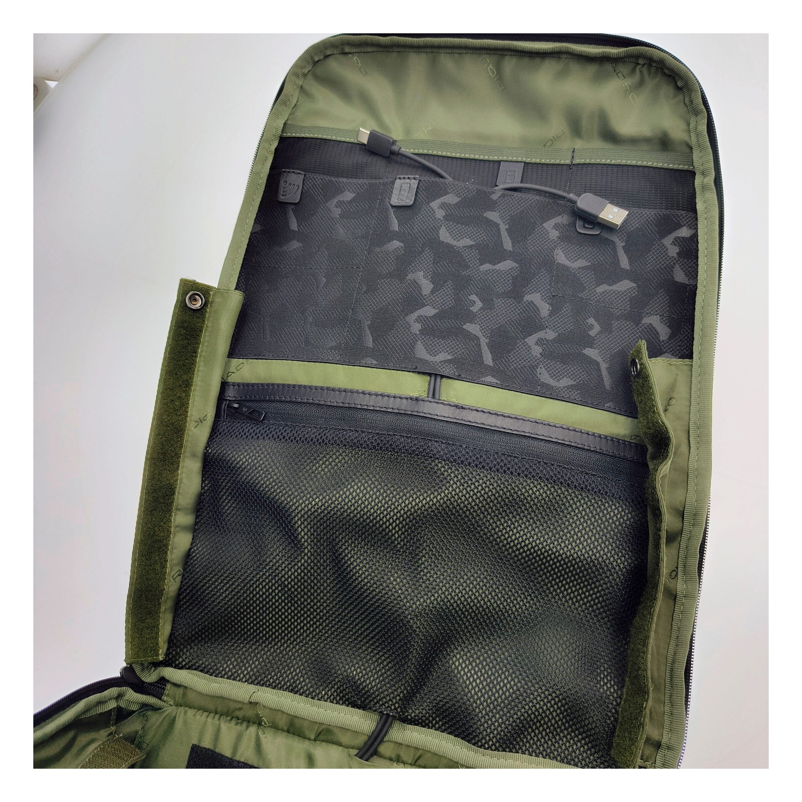 Piquadro Gray Fabric Backpack Piquadro