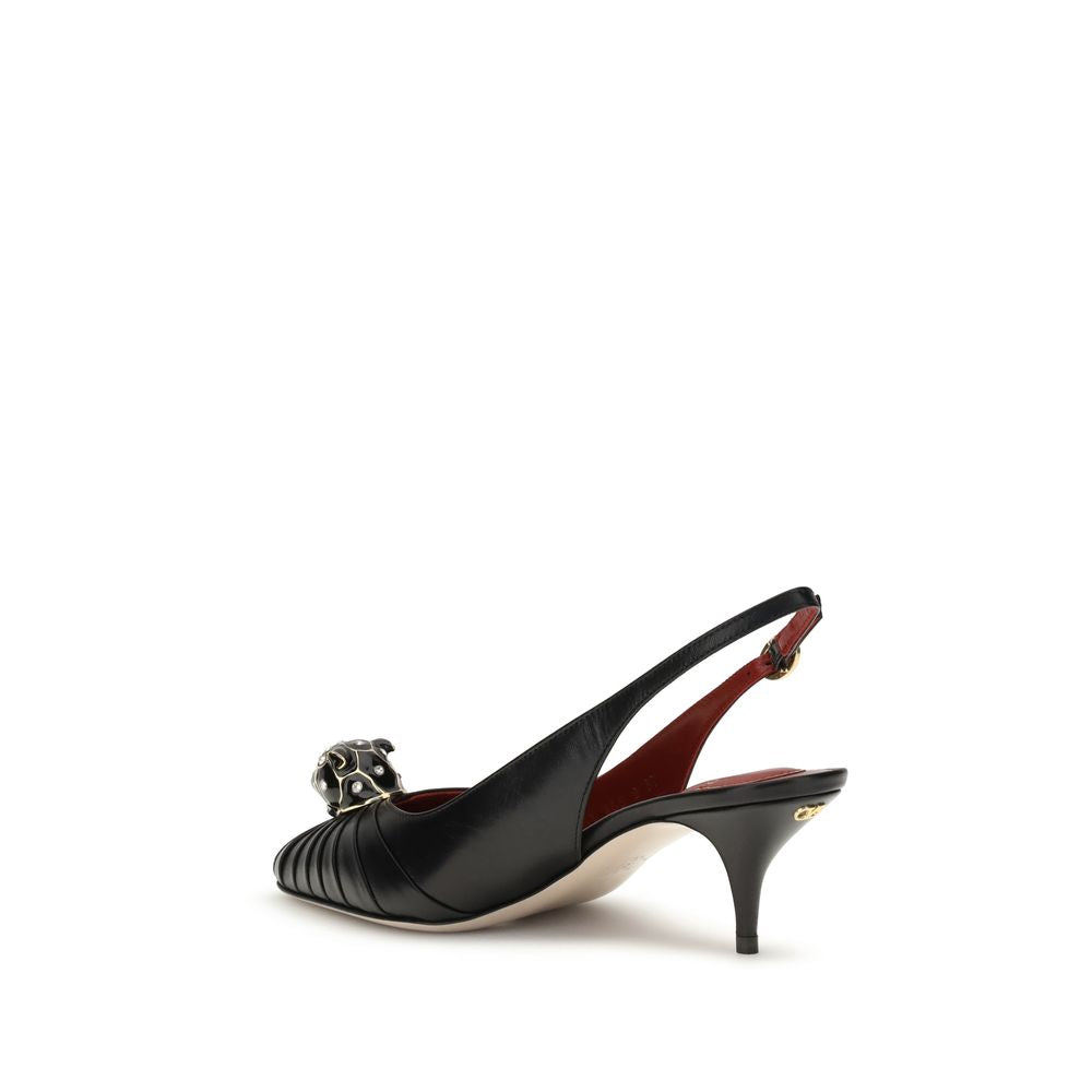 Valentino Garavani Black Leather High Heel Pumps Valentino Garavani