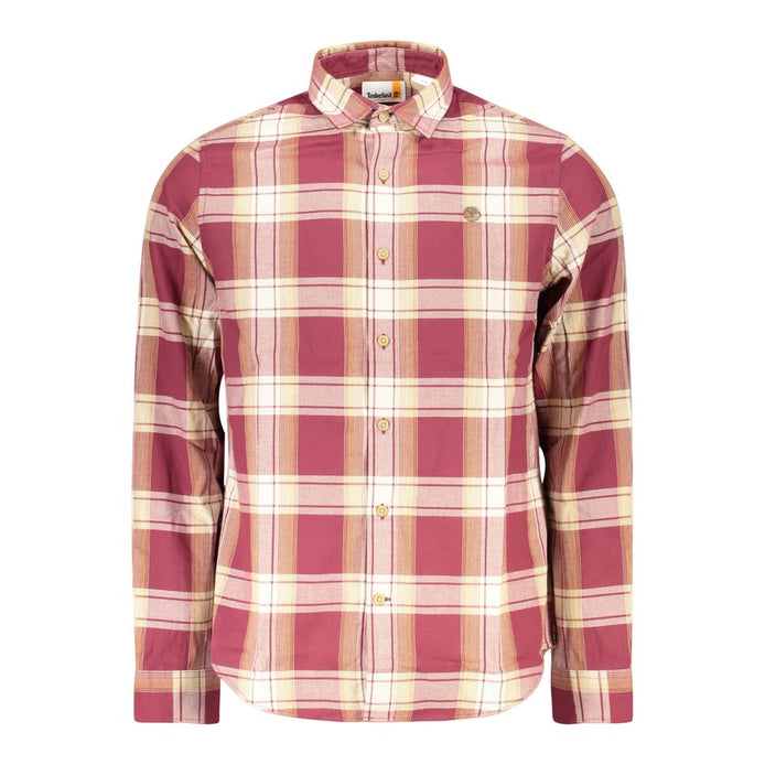 Timberland Red Cotton Men Shirt Timberland