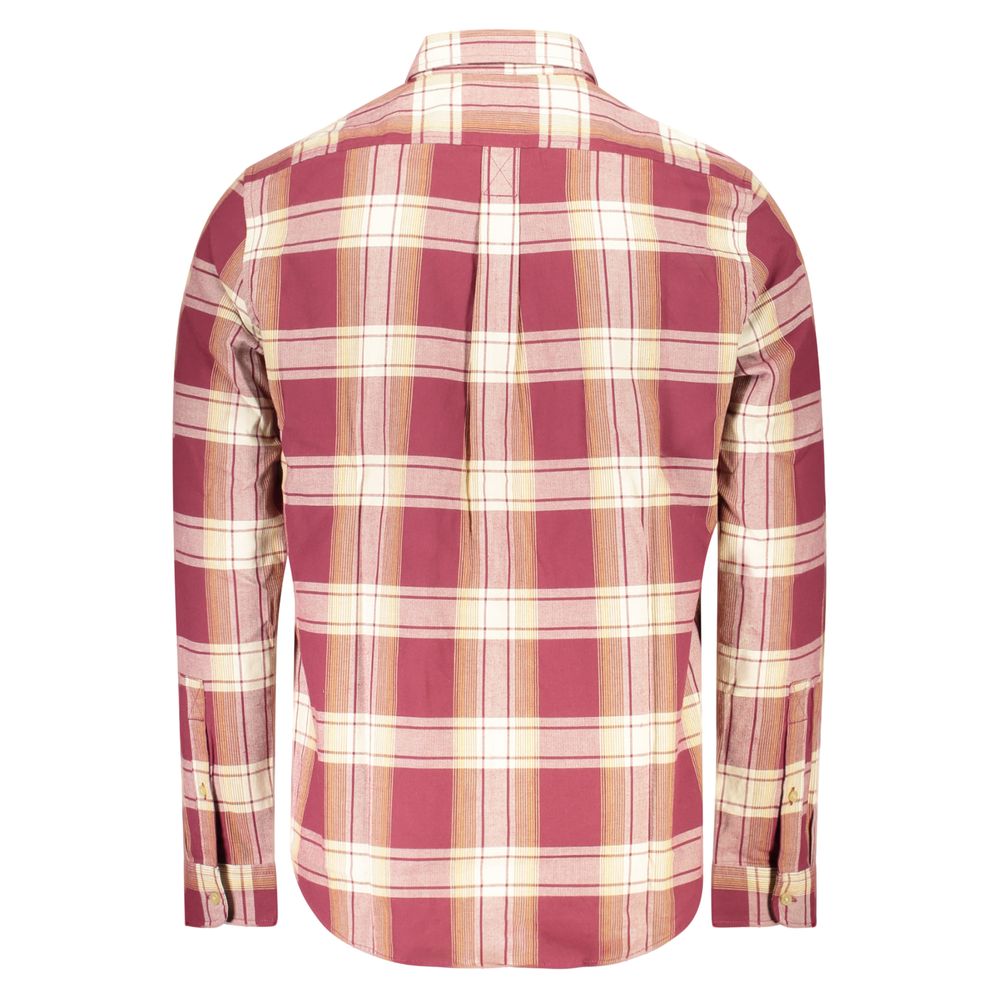Timberland Red Cotton Men Shirt Timberland