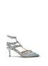 Valentino Garavani Light Blue Fabric High Heel Pumps Valentino Garavani