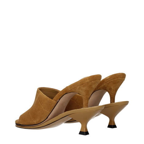Jacquemus Brown Leather Stiletto Heel Sandals Jacquemus