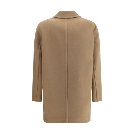 Max Mara Beige Fleece Wool Coat Max Mara