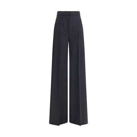 Max Mara Black Fleece Wool Casual Pants Max Mara