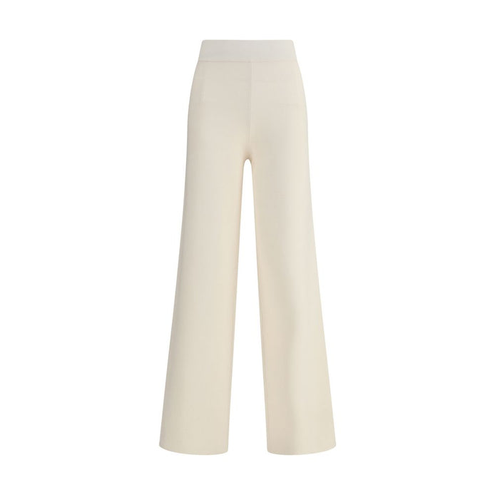 Max Mara Cream Viscose Casual Pants Max Mara