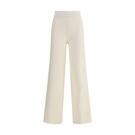 Max Mara Cream Viscose Casual Pants Max Mara