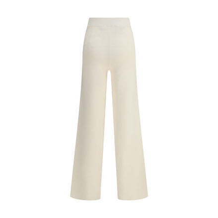Max Mara Cream Viscose Casual Pants Max Mara