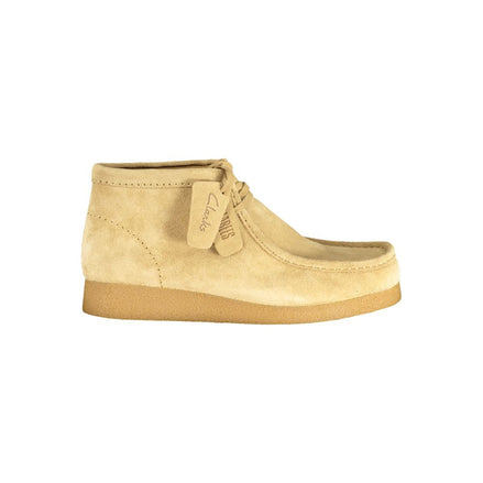Clarks Beige Suede Men Sneaker Clarks