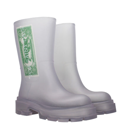 Off-White Transparent Pvc Ankle Boots Off-White