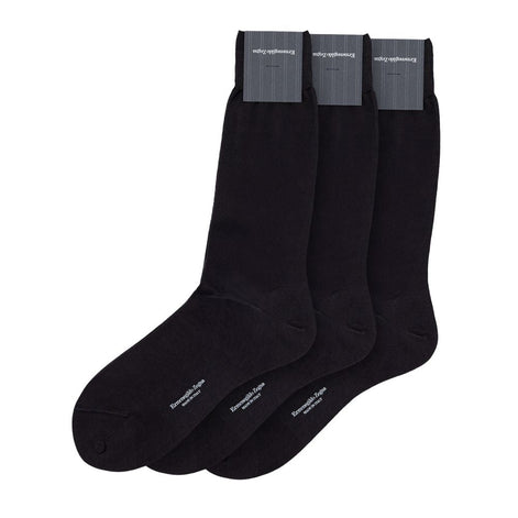 ZEGNA Gray Cotton Socks ZEGNA