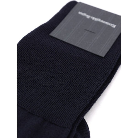 ZEGNA Navy Blue Wool Socks ZEGNA
