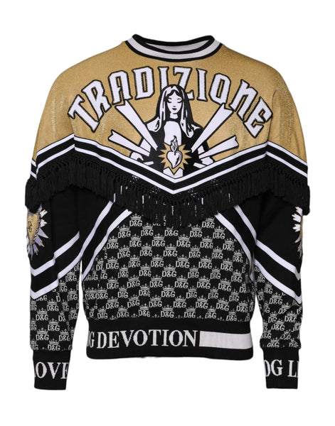 Dolce & Gabbana Multicolor Tradizione E Devotion Sweatshirt Sweater Dolce & Gabbana