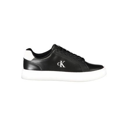 Calvin Klein Black Leather Men Sneaker Calvin Klein