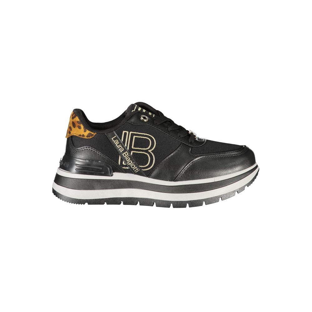 Laura Biagiotti Black Polyester Women Sneaker Laura Biagiotti