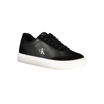 Calvin Klein Black Leather Men Sneaker Calvin Klein