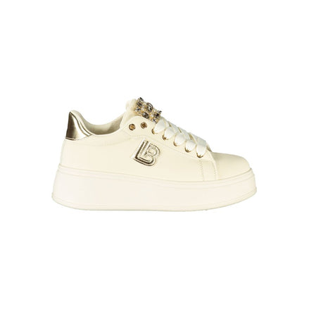 Laura Biagiotti Beige Polyester Women Sneaker Laura Biagiotti