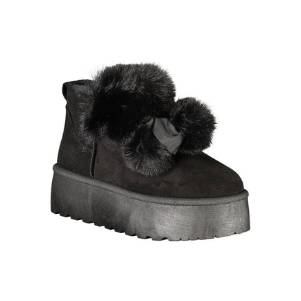 Laura Biagiotti Black Polyester Women Boot Laura Biagiotti