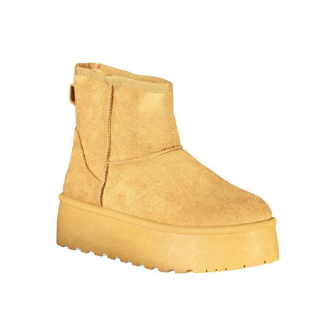 Laura Biagiotti Gold Polyester Women Boot Laura Biagiotti