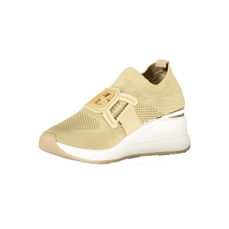 Laura Biagiotti Beige Polyester Women Sneaker Laura Biagiotti