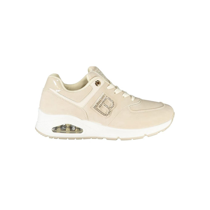 Laura Biagiotti Beige Polyester Women Sneaker Laura Biagiotti