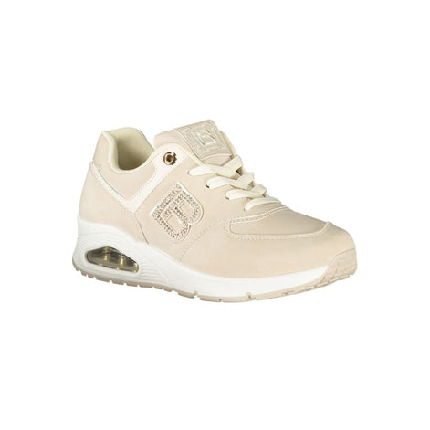 Laura Biagiotti Beige Polyester Women Sneaker Laura Biagiotti