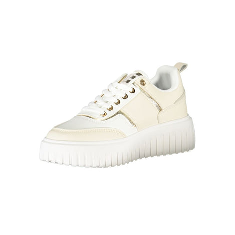 Laura Biagiotti Beige Polyester Women Sneaker Laura Biagiotti