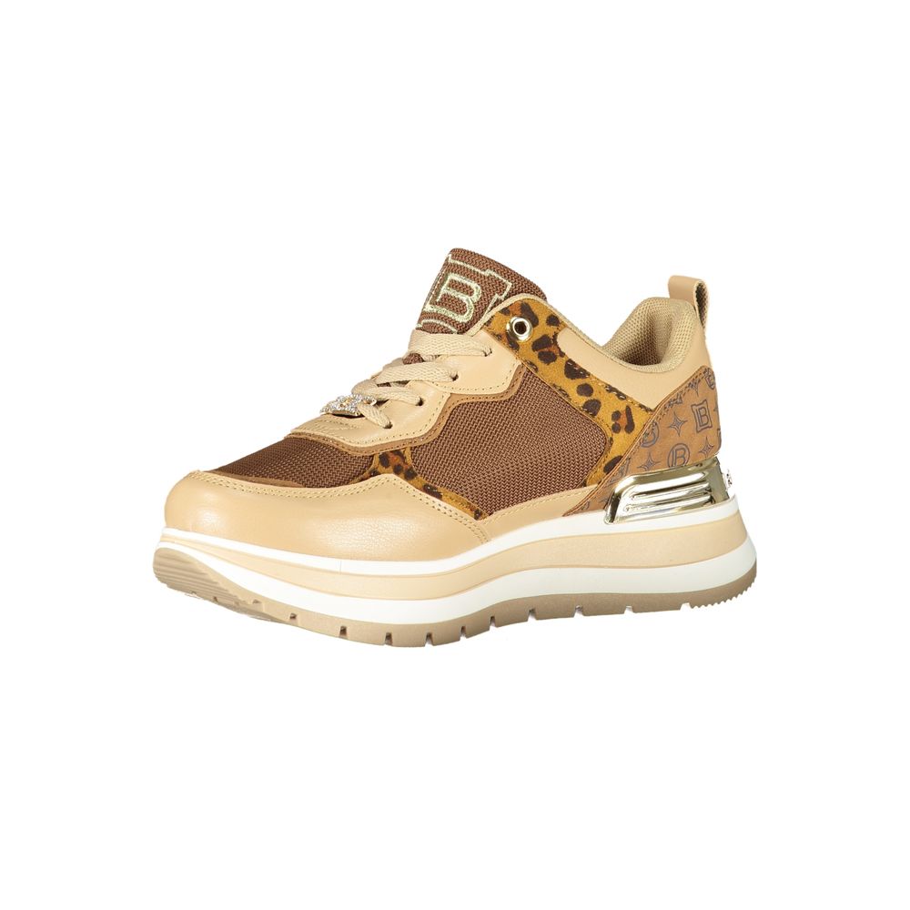 Laura Biagiotti Brown Polyester Women Sneaker Laura Biagiotti