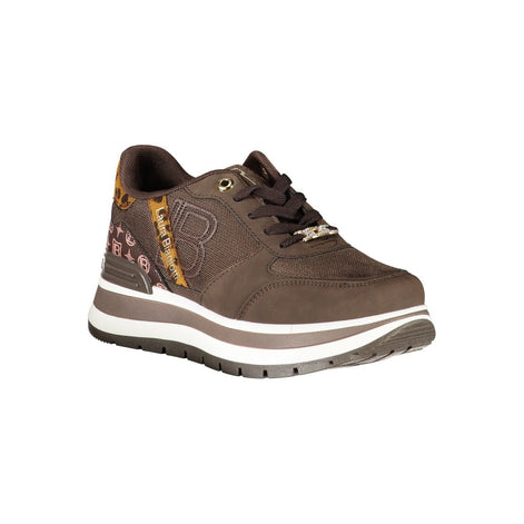 Laura Biagiotti Brown Polyester Women Sneaker Laura Biagiotti