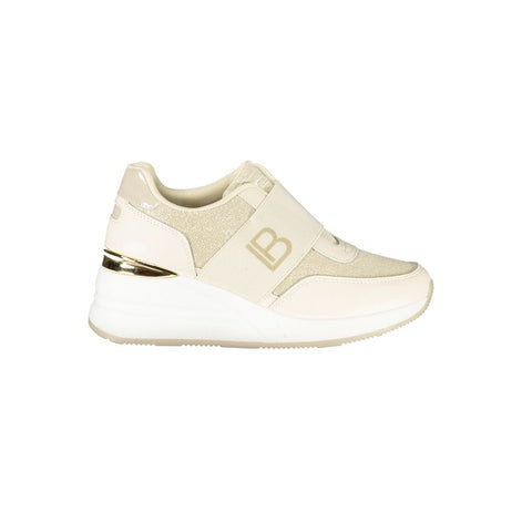 Laura Biagiotti Beige Polyester Women Sneaker Laura Biagiotti