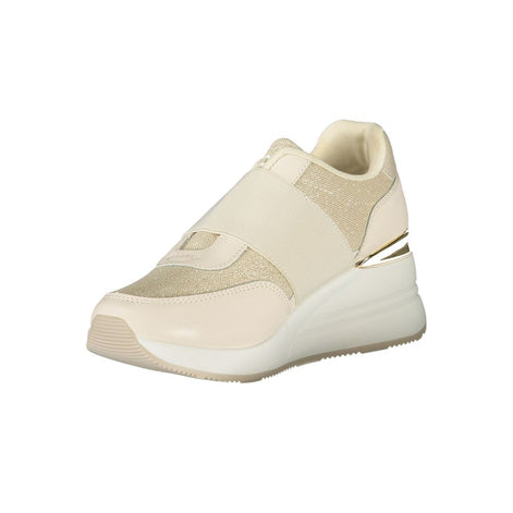 Laura Biagiotti Beige Polyester Women Sneaker Laura Biagiotti