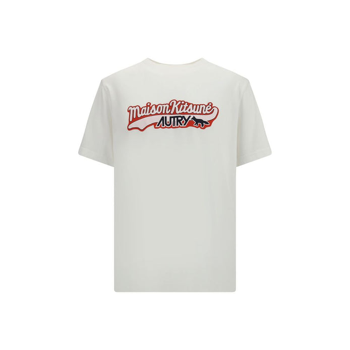 Autry White Cotton T-Shirt Autry