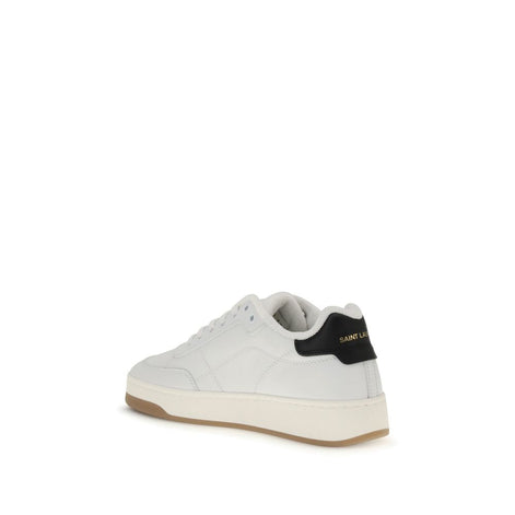 Saint Laurent White Calf Leather Bos Taurus Low Top Sneakers Saint Laurent