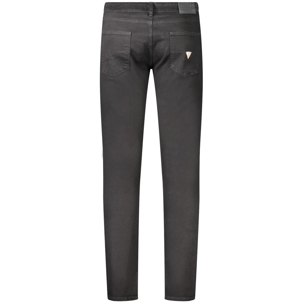 Guess Jeans Nero Cotton Men's Skinny Jean Guess Jeans