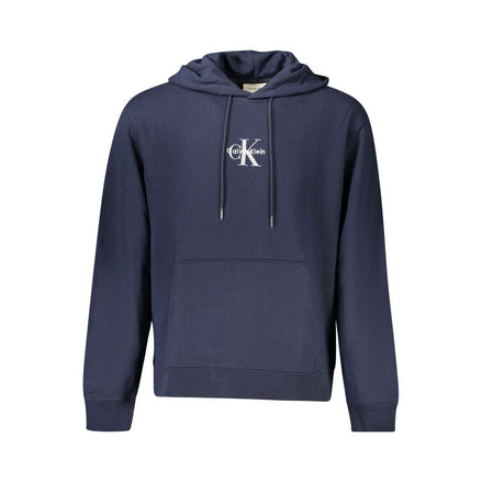 Calvin Klein Blu Cotton Men Sweatshirt Calvin Klein