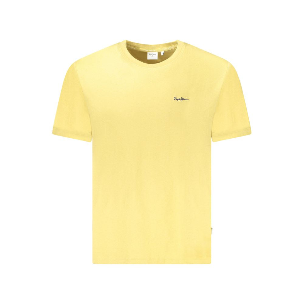 Pepe Jeans Yellow Cotton Men T-Shirt Pepe Jeans