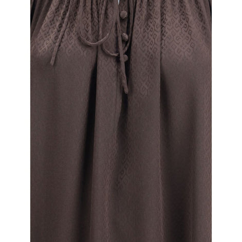 Burberry Brown Silk Blouse