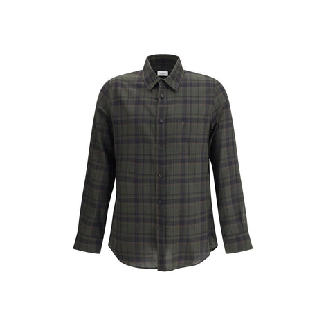 Saint Laurent Bicolor Cotton Pattern Shirt Saint Laurent