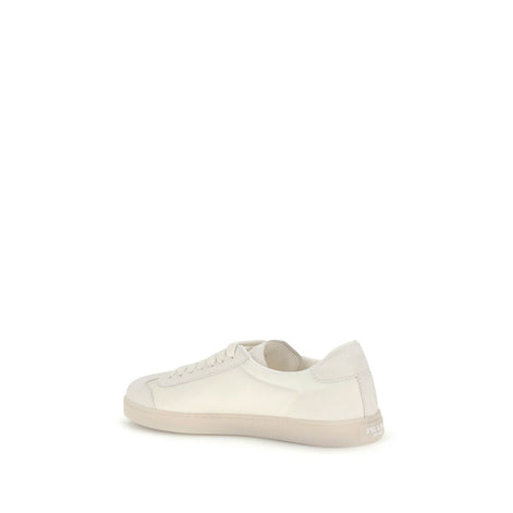 Prada Cream Polyamide Low Top Sneakers Prada