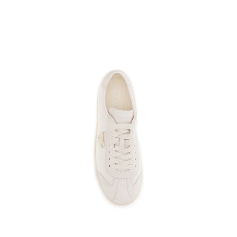 Prada Cream Polyamide Low Top Sneakers Prada