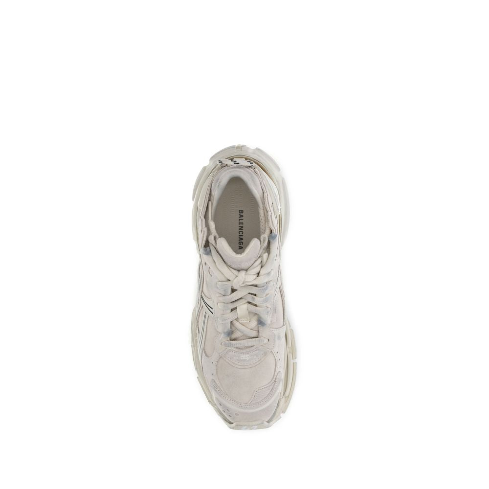 Balenciaga Beige Calf Leather Bos Taurus Athletic Sneakers Balenciaga