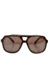 Dolce & Gabbana Dark Brown Tortoise Shell Pilot Frame Sunglasses Dolce & Gabbana