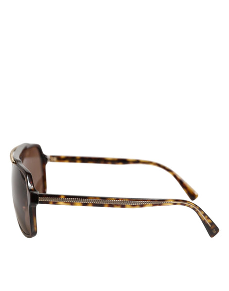 Dolce & Gabbana Dark Brown Tortoise Shell Pilot Frame Sunglasses Dolce & Gabbana