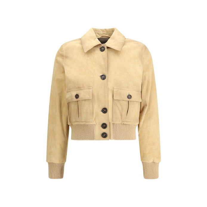 Valstar Beige Leather Jacket Valstar