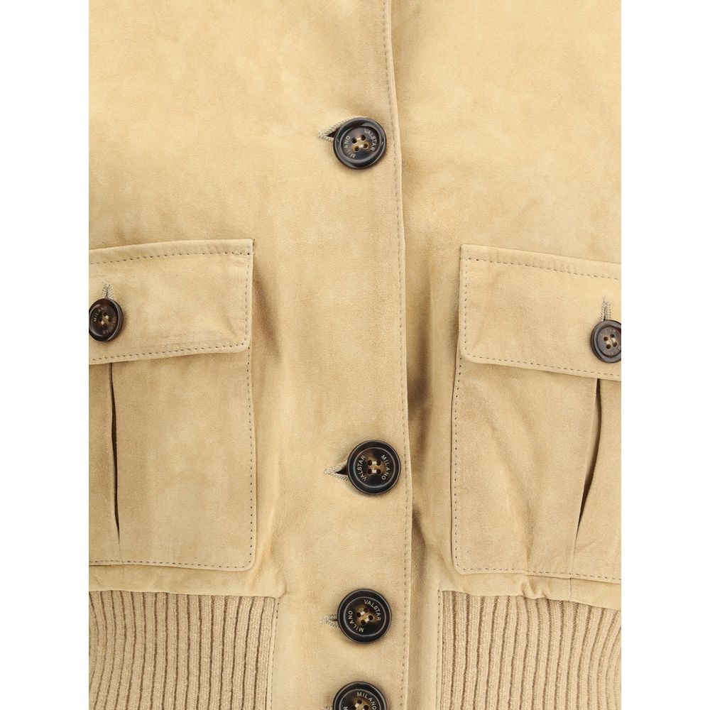 Valstar Beige Leather Jacket Valstar