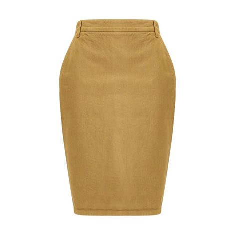 Saint Laurent Beige Denim Skirt Saint Laurent
