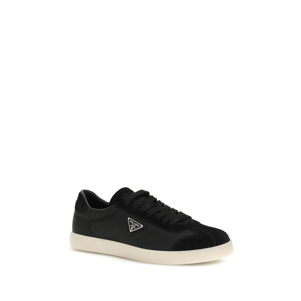 Prada Black Polyamide Low Top Sneakers Prada