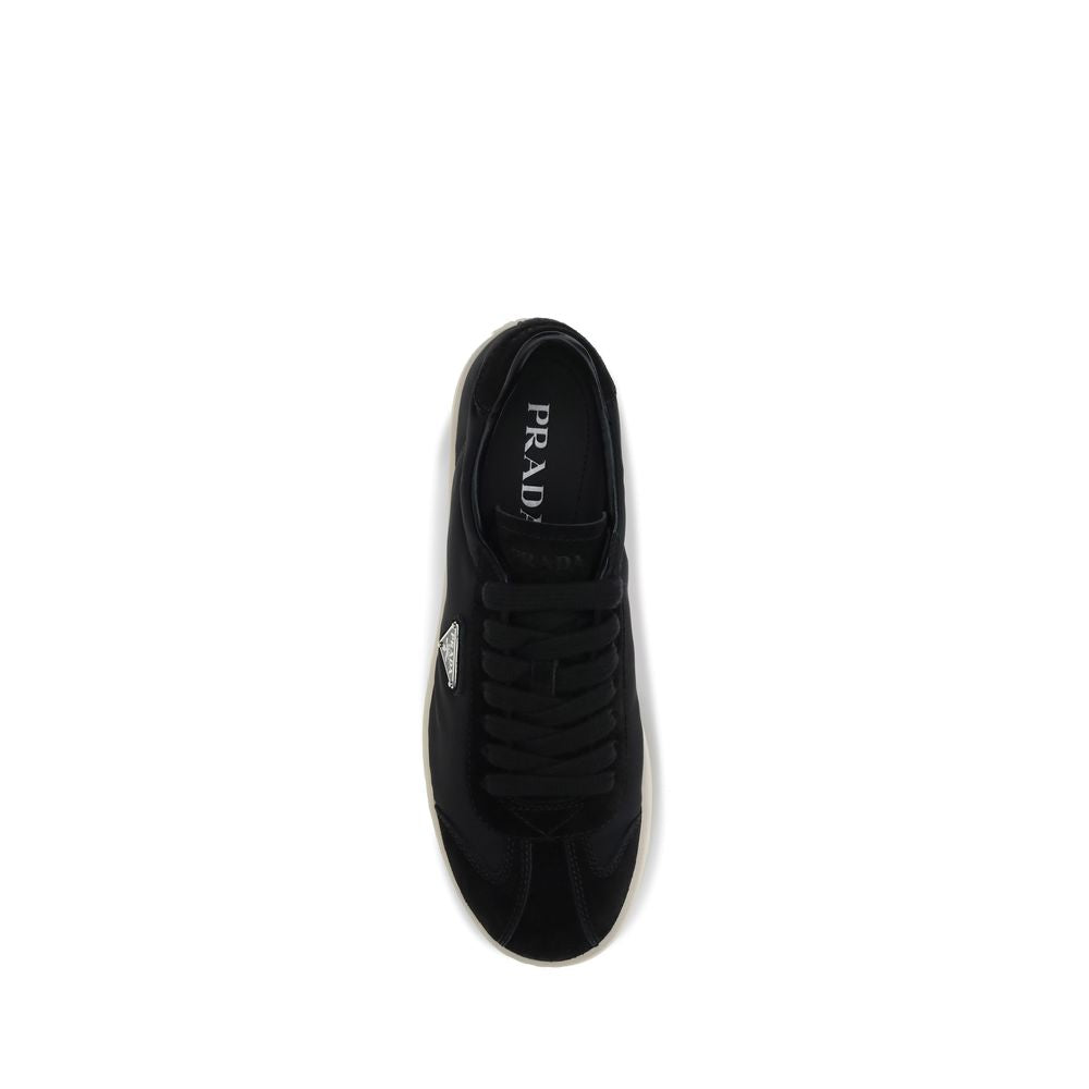 Prada Black Polyamide Low Top Sneakers Prada
