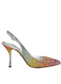 Dolce & Gabbana Multicolor Sequin Slingback Pumps Shoes Dolce & Gabbana