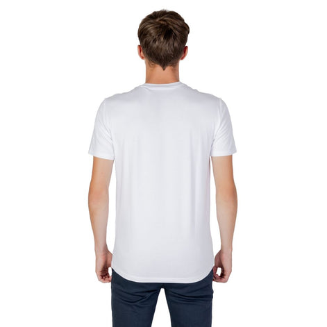Armani Exchange White Cotton T-Shirt Armani Exchange