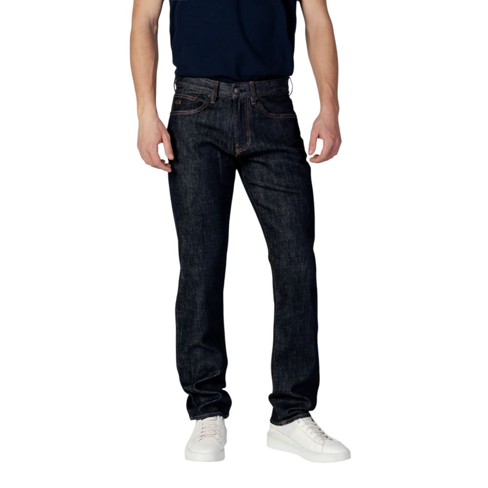 Armani Exchange Blue Polyester Skinny Jeans Armani Exchange